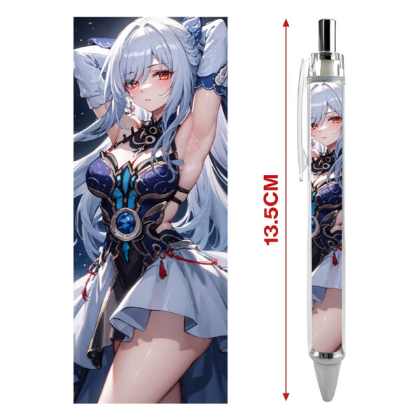 Bút viết In hình Jingliu Kính Lưu Game Honkai: Star Rail - Hình in sắc nét - Bút Gel ngòi 0.5mm by 2D Tộc Shop