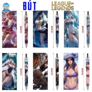 Bút viết In hình Game Liên Minh Huyền Thoại LOL League of Legends - Hình in sắc nét - Bút Gel ngòi 0.5mm by 2D Tộc Shop