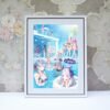 Khung Ảnh Treo Tường, Để Bàn 10x15, 13x18, A5, A4, A3 Mặt Mica Tổng Hợp Blue Archive (2) - kèm chân đế/Đinh 3 chân