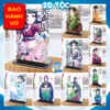 Khung ảnh Mica trong suốt Kích thước A4,A5 In hình Anime Manga Light Novel Dược sư Tự Sự đế lùa màu đen-2D Tộc