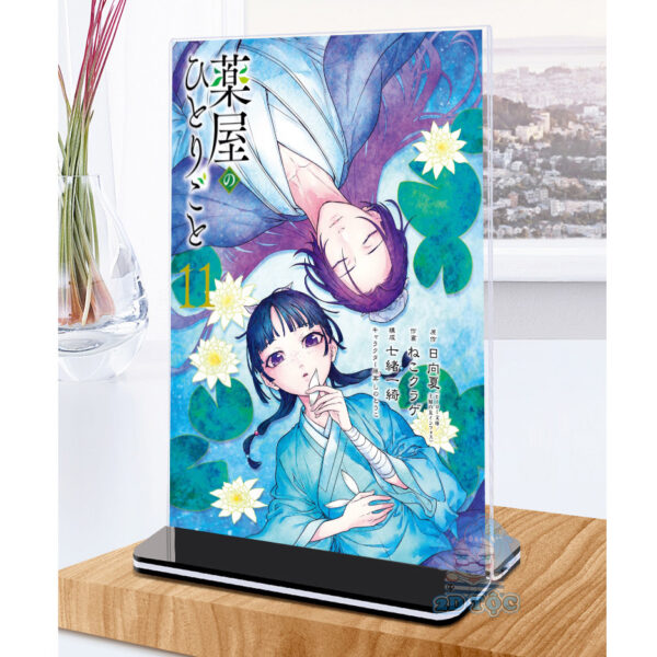 Khung ảnh Mica trong suốt Kích thước A4,A5 In hình Anime Manga Light Novel Dược sư Tự Sự đế lùa màu đen-2D Tộc