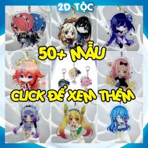 Móc Khóa Mica Trong suốt In 2 Mặt Sắc Nét Anime Manga Game Light Novel Tổng hợp (2) - Phụ Kiện Anime By 2D Tộc Shop