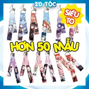 Móc Khóa Dây Chuông Siêu To Anime Manga Tổng hợp (1) Móc khóa dây vải Móc khóa vải – 2D Tộc Shop