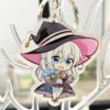 Móc Khóa In Sắc Nét 2 Mặt Ép 2 Lớp mica cao cấp Anime Manga Light Novel Hành trình của Elaina Majo no Tabitabi 2D Tộc