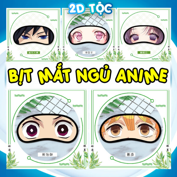 Bịt mắt ngủ Anime Manga Thanh Gươm Diệt quỷ Kimetsu no Yaiba – Phụ Kiện Anime By 2D Tộc Shop