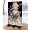 Khung ảnh Mica trong suốt Kích thước A4,A5 In hình Anime Manga Light Novel Violet Evergarden (1) đế lùa màu đen