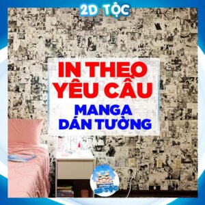 (IN THEO YÊU CẦU) 100 Tờ Tranh dán tường poster manga decor góc học tập làm việc by 2D Tộc Shop