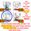 Khung ảnh Mica trong suốt Kích thước A4,A5 In hình Anime Manga Light Novel Thám tử đã chết (1) đế lùa màu đen