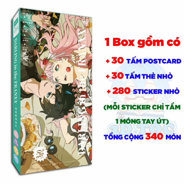Hộp ảnh 340-1660 cái Postcard LOMO Sticker Anime Manga Light  Novel Darling in the  Franxx -  Hộp ảnh LOMO 2D Tộc Shop