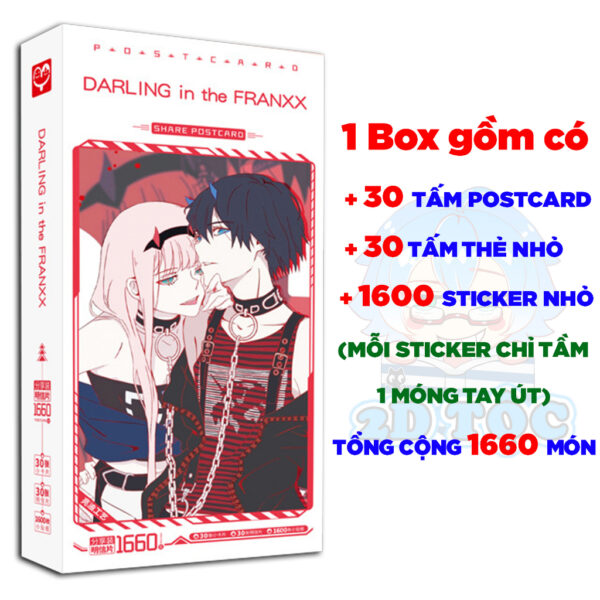 Hộp ảnh 340-1660 cái Postcard LOMO Sticker Anime Manga Light  Novel Darling in the  Franxx -  Hộp ảnh LOMO 2D Tộc Shop