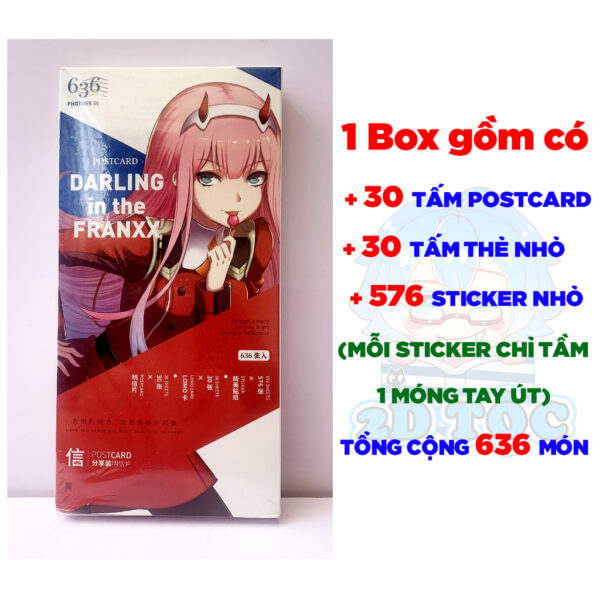 Hộp ảnh 340-1660 cái Postcard LOMO Sticker Anime Manga Light  Novel Darling in the  Franxx -  Hộp ảnh LOMO 2D Tộc Shop