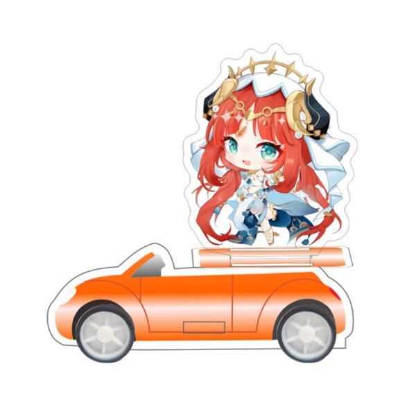 Mô hình Standee Mica Acrylic nhân vật Game Genshin Impact phiên bản ô tô mui trần có bánh xe chạy được – 2D Tộc Shop