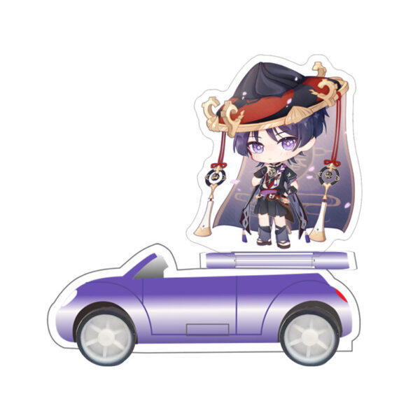 Mô hình Standee Mica Acrylic nhân vật Game Genshin Impact phiên bản ô tô mui trần có bánh xe chạy được – 2D Tộc Shop