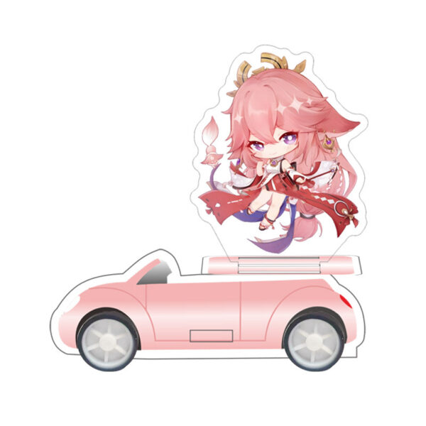 Mô hình Standee Mica Acrylic nhân vật Game Genshin Impact phiên bản ô tô mui trần có bánh xe chạy được – 2D Tộc Shop
