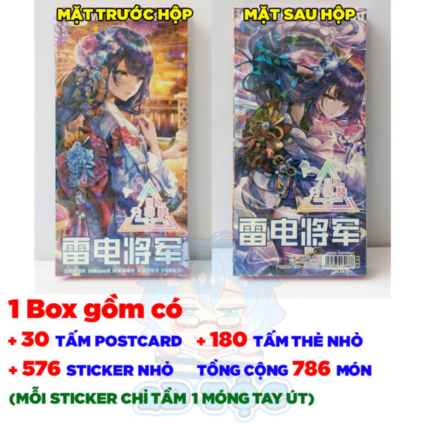 Hộp ảnh 401-786 cái Postcard LOMO Sticker Raiden Shogun Game Genshin Impact - Hộp ảnh LOMO 2D Tộc Shop