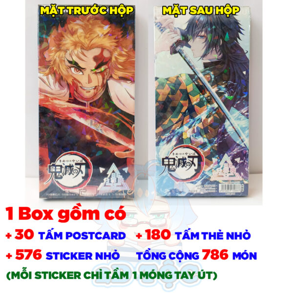 Hộp ảnh 786-1938 cái Postcard LOMO Sticker Anime Manga Light Novel Thanh gươm diệt quỷ Kimetsu no Yaiba - 2D Tộc Shop