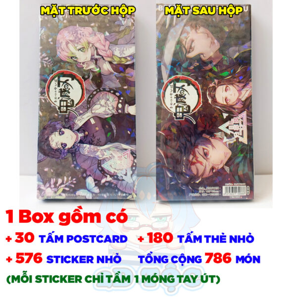 Hộp ảnh 786-1938 cái Postcard LOMO Sticker Anime Manga Light Novel Thanh gươm diệt quỷ Kimetsu no Yaiba - 2D Tộc Shop
