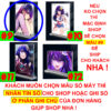 shopee-22267749351-4 Khung ảnh Mica trong suốt Kích thước A4,A5 In hình Anime Manga Light Novel Oshi no Ko đế lùa dày trong suốt