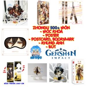 Tổng hợp Poster Postcard Móc khóa Standee Khung ảnh Bút Zhongli Game Genshin Impact - 2D Tộc Shop
