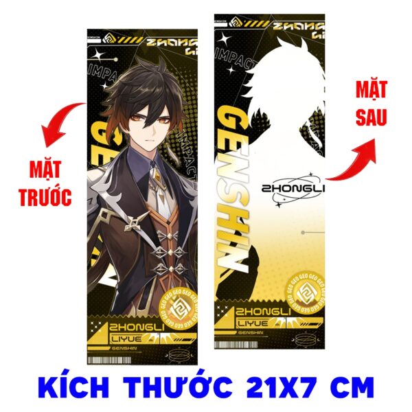 Tổng hợp Poster Postcard Móc khóa Standee Khung ảnh Bút Zhongli Game Genshin Impact - 2D Tộc Shop