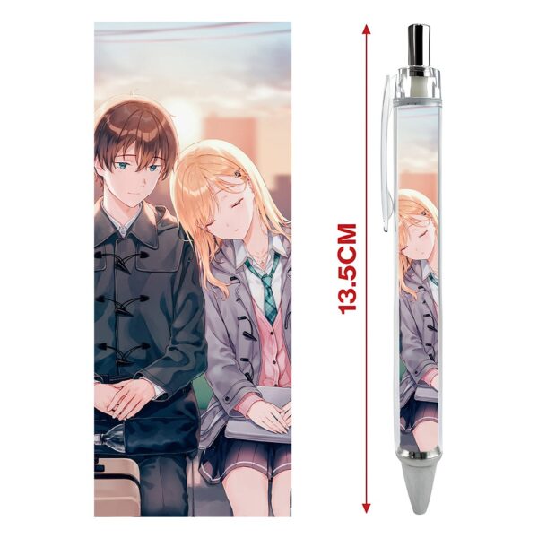 Bút viết In hình Anime Manga Light Novel Sống Cùng Em Kế Gimai Seikatsu- Hình in sắc nét - Bút Gel ngòi 0.5mm by 2D Tộc