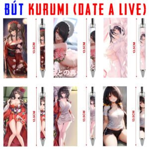 Bút viết In hình Kurumi Anime Manga Light Novel Date A Live - Hình in sắc nét - Bút Gel ngòi 0.5mm by 2D Tộc Shop