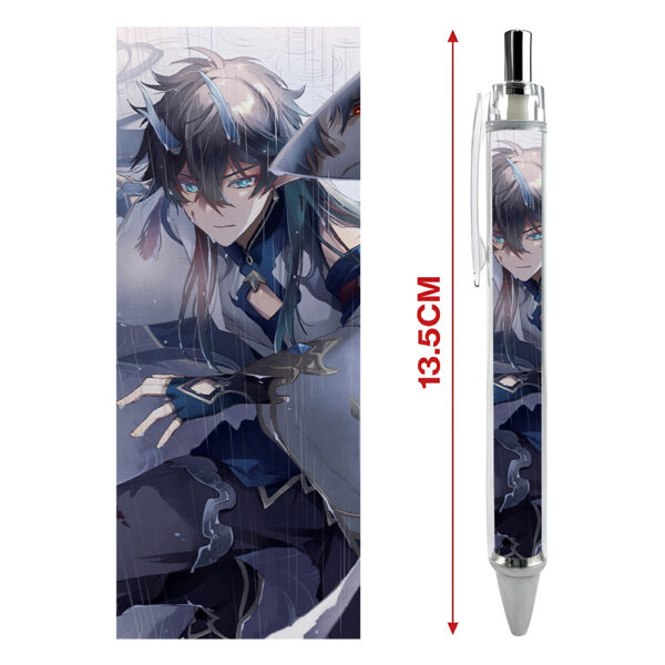 Bút viết In hình Dan Heng Ẩm Nguyệt Game Honkai: Star Rail - Hình in sắc nét - Bút Gel ngòi 0.5mm by 2D Tộc Shop