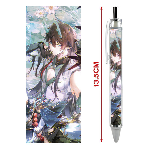 Bút viết In hình Dan Heng Ẩm Nguyệt Game Honkai: Star Rail - Hình in sắc nét - Bút Gel ngòi 0.5mm by 2D Tộc Shop