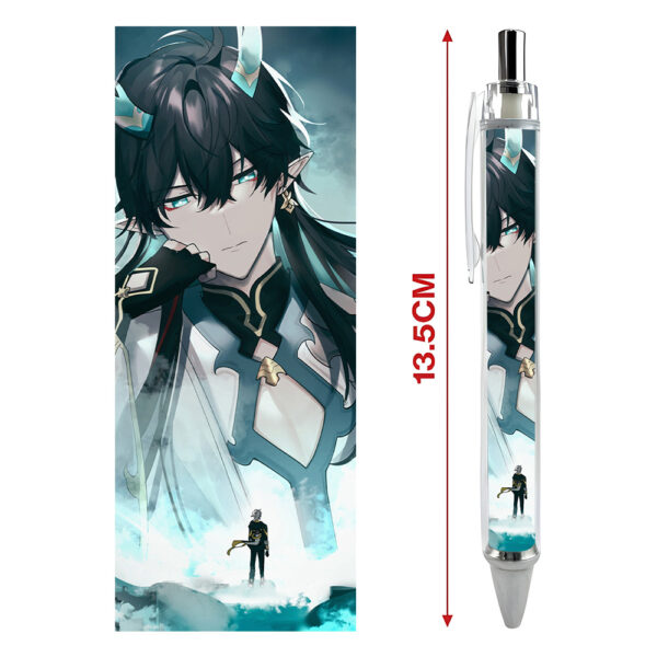 Bút viết In hình Dan Heng Ẩm Nguyệt Game Honkai: Star Rail - Hình in sắc nét - Bút Gel ngòi 0.5mm by 2D Tộc Shop