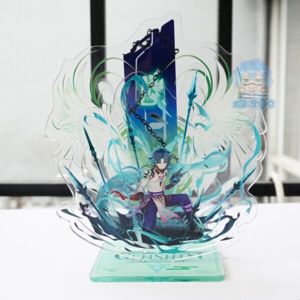 [Loại đặc biệt] Mô hình Standee Mica Acrylic Game Genshin Impact 2 miếng cắm background và nhân vật – 2D Tộc Shop