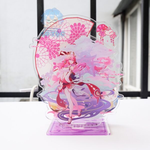 [Loại đặc biệt] Mô hình Standee Mica Acrylic Game Genshin Impact 2 miếng cắm background và nhân vật – 2D Tộc Shop