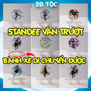 Mô hình Standee Mica Acrylic ván trượt có bánh xe Game Genshin Impact  – Tượng Mica Anime by 2D Tộc Shop