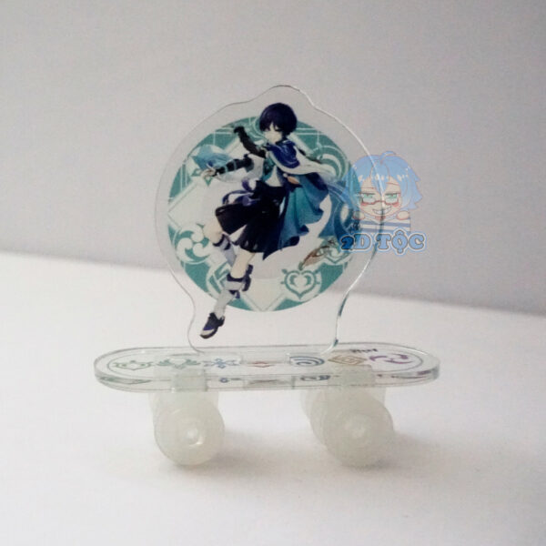 Mô hình Standee Mica Acrylic ván trượt có bánh xe Game Genshin Impact  – Tượng Mica Anime by 2D Tộc Shop