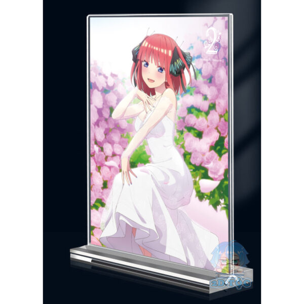 Khung ảnh Mica trong suốt Kích thước A4,A5 In hình Nakano Nino (1) Anime Nhà Có 5 Nàng Dâu đế lùa dày trong suốt
