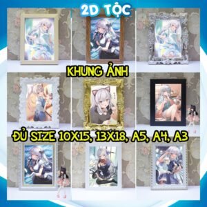 Khung Ảnh 10x15,13x18,A5,A4,A3 Mặt Mica Vợ Trong Game Của Tôi Là Idol Nổi Tiếng Ngoài Đời (1) kèm chân đế/Đinh 3 chân