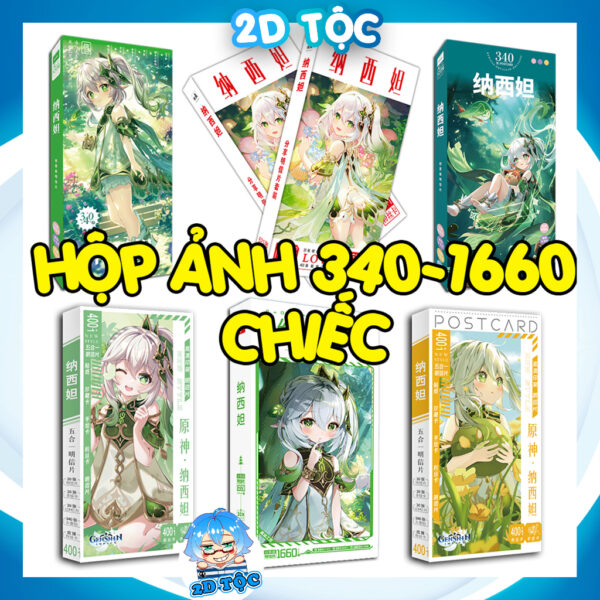 Hộp ảnh 340-1660 cái Postcard LOMO Sticker Nahida Game Genshin Impact - Hộp ảnh LOMO 2D Tộc Shop
