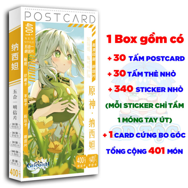 Hộp ảnh 340-1660 cái Postcard LOMO Sticker Nahida Game Genshin Impact - Hộp ảnh LOMO 2D Tộc Shop