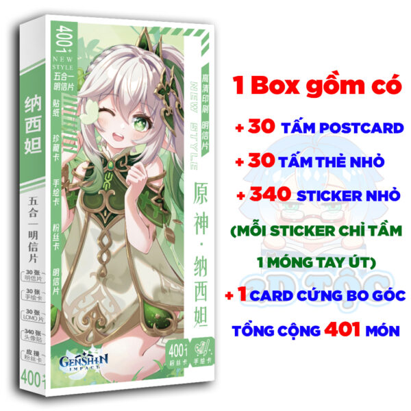 Hộp ảnh 340-1660 cái Postcard LOMO Sticker Nahida Game Genshin Impact - Hộp ảnh LOMO 2D Tộc Shop