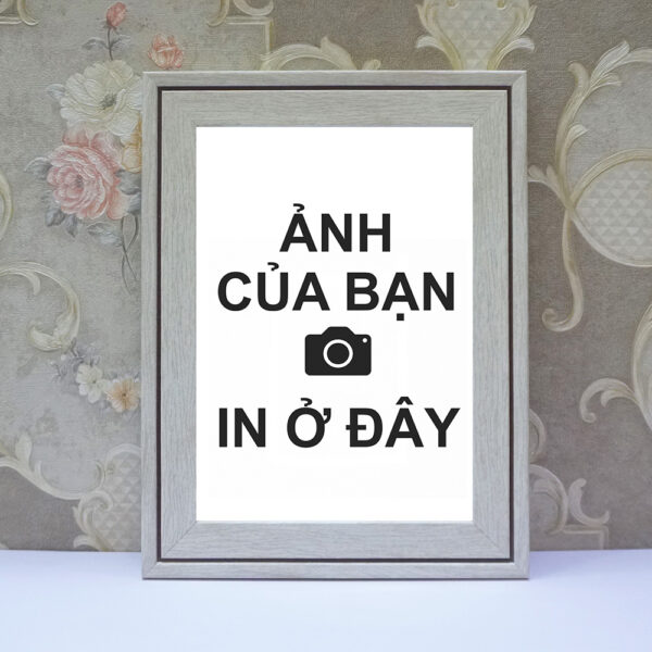 (In theo yêu cầu) Khung Ảnh Treo Tường, Để Bàn 10x15, 13x18, A5, A4, A3 Mặt Mica kèm chân đế/Đinh 3 chân(2)
