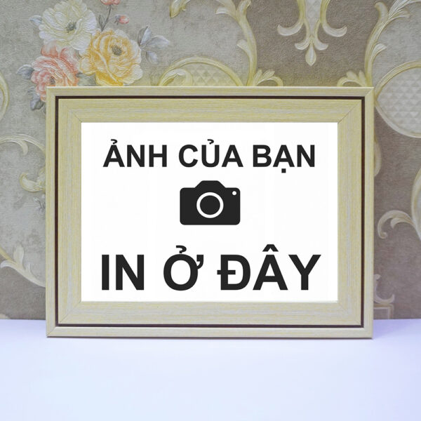 (In theo yêu cầu) Khung Ảnh Treo Tường, Để Bàn 10x15, 13x18, A5, A4, A3 Mặt Mica kèm chân đế/Đinh 3 chân(2)