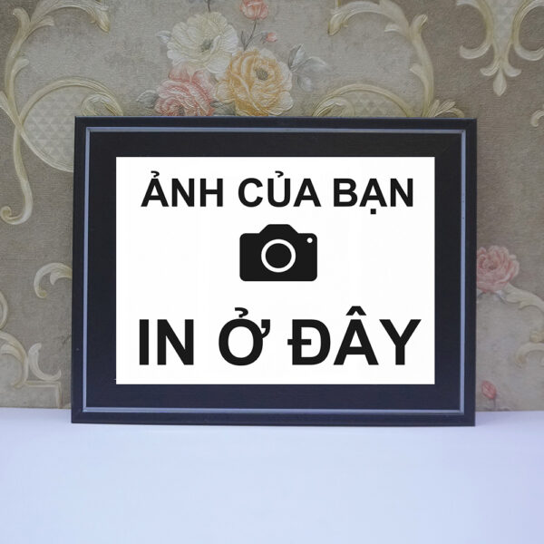 (In theo yêu cầu) Khung Ảnh Treo Tường, Để Bàn 10x15, 13x18, A5, A4, A3 Mặt Mica kèm chân đế/Đinh 3 chân(2)