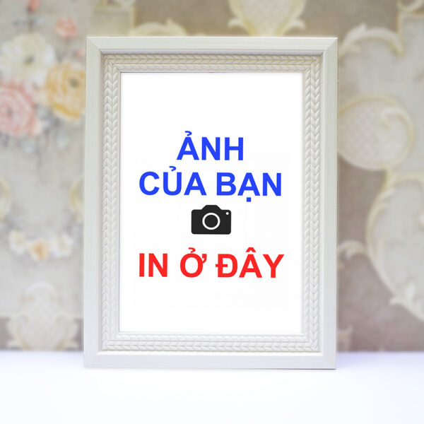 (In theo yêu cầu) Khung Ảnh Treo Tường, Để Bàn 10x15, 13x18, A5, A4, A3 Mặt Mica kèm chân đế/Đinh 3 chân(2)