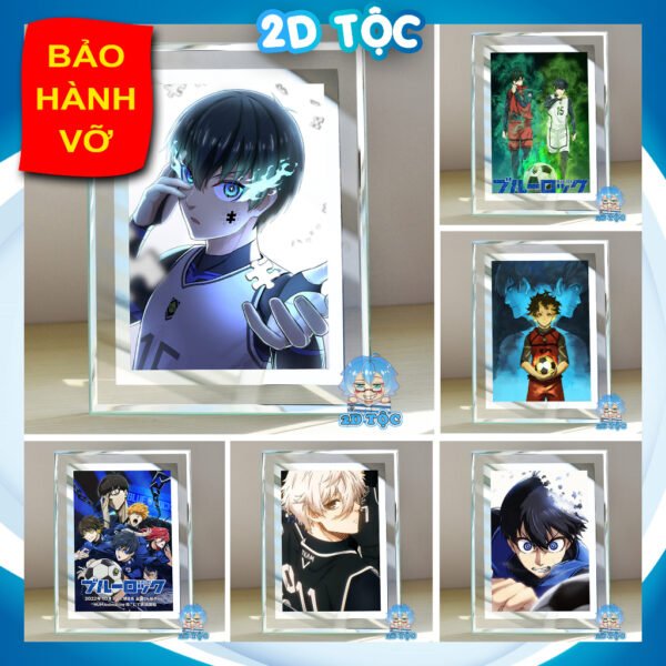 Khung ảnh kính  Anime Manga Blue Lock kích thước A4 A5 13x18 by 2D Tộc Shop