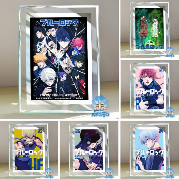 Khung ảnh kính  Anime Manga Blue Lock kích thước A4 A5 13x18 by 2D Tộc Shop