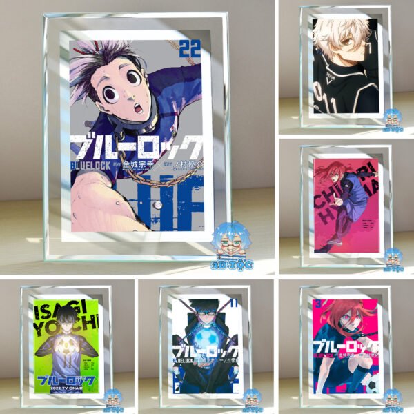 Khung ảnh kính  Anime Manga Blue Lock kích thước A4 A5 13x18 by 2D Tộc Shop