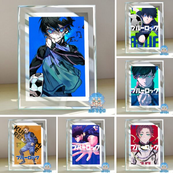 Khung ảnh kính  Anime Manga Blue Lock kích thước A4 A5 13x18 by 2D Tộc Shop