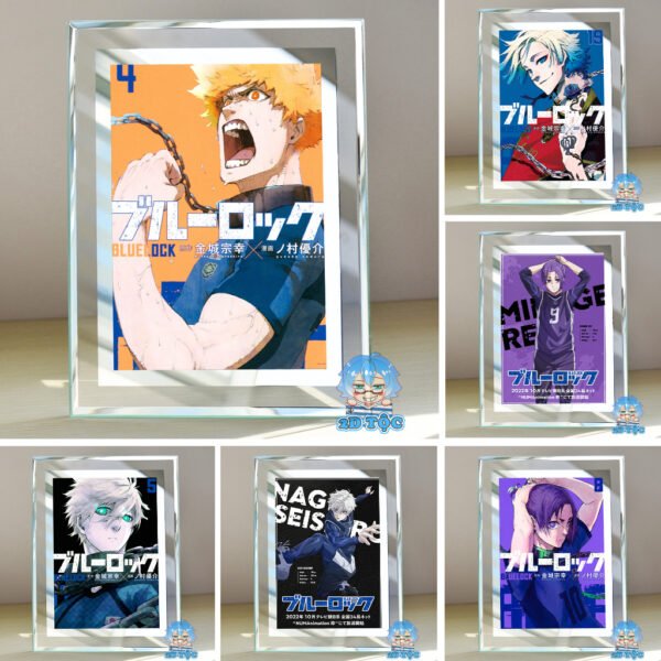 Khung ảnh kính  Anime Manga Blue Lock kích thước A4 A5 13x18 by 2D Tộc Shop
