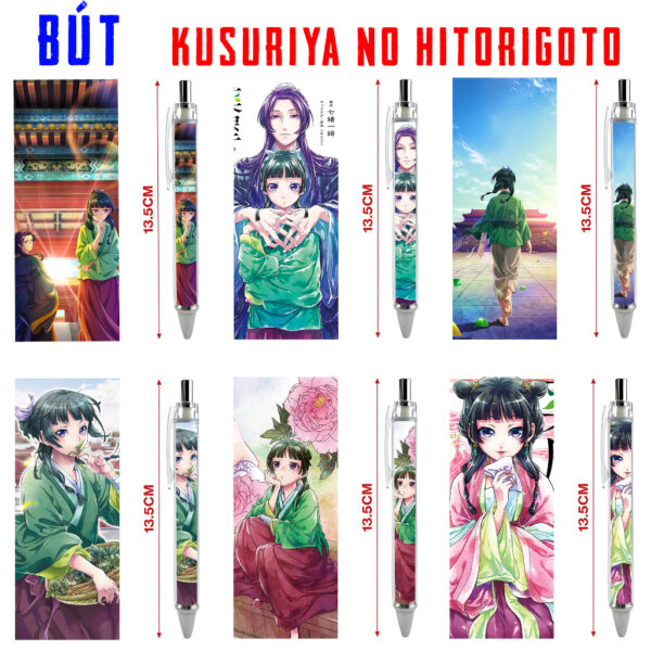Bút viết In hình Anime Manga Light Novel Dược sư Tự Sự - Hình in sắc nét - Bút Gel ngòi 0.5mm by 2D Tộc Shop