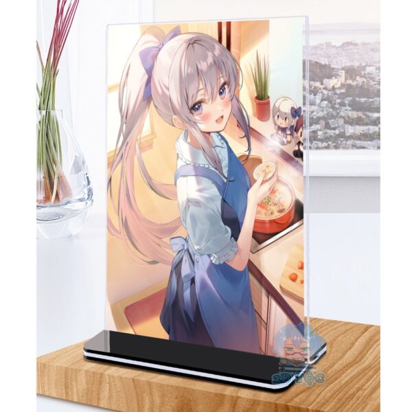 Khung ảnh Mica A4,A5 In hình Anime Manga Light Novel Vợ Trong Game Của Tôi Là Idol Nổi Tiếng Ngoài Đời đế đen - 2D Tộc