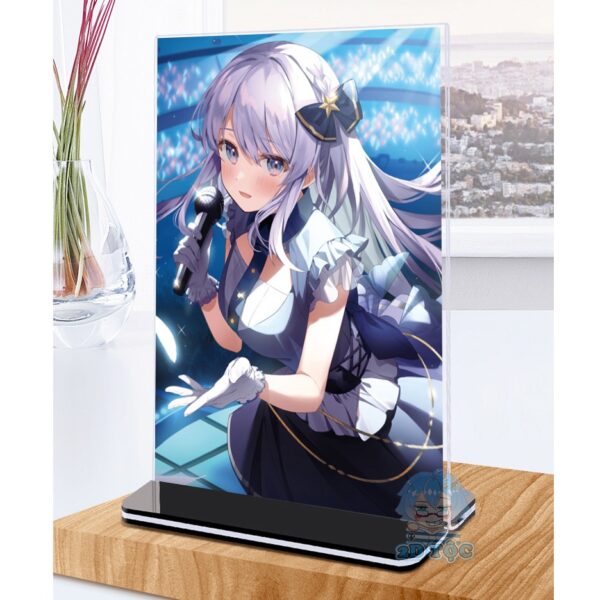 Khung ảnh Mica A4,A5 In hình Anime Manga Light Novel Vợ Trong Game Của Tôi Là Idol Nổi Tiếng Ngoài Đời đế đen - 2D Tộc